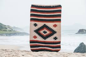 mexican blanket ethnic beach rug or