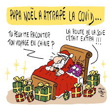 Humour, la dure vie du père noël ! Scoop De La Gazette Des Lutins Papa Noel A Attrape La Covid Blagues Et Dessins
