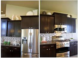 decorations above kitchen cabinets