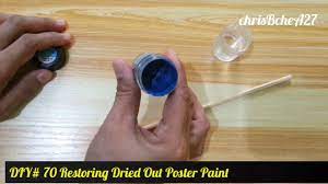 diy restoring dried poster paint