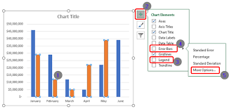 display percene in an excel graph