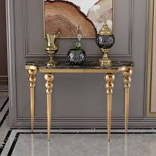 47 2 Black Narrow Console Table Faux