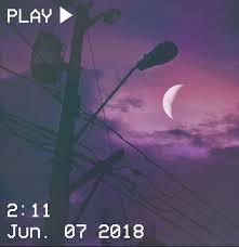 M O O N V E I N S 1 0 1 #vhs #aesthetic #sky #night #purple #moon |  Aesthetic backgrounds, Pastel aesthetic, Aesthetic anime