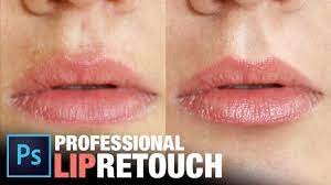 professional lip retouching in