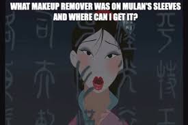 gently removing eye makeup