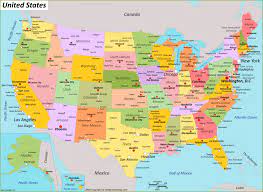 Usa comprises 50 states and a federal district. Usa Map Maps Of United States Of America With States State Capitals And Cities Usa U S