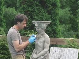 The Easy Way To Age A New Cement Statue