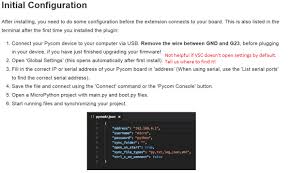 pymakr for vs code settings missing