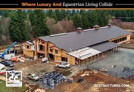 Covered Riding Arena And Barn With