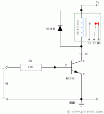 The electromagnet requires a small voltage to get activated which we will give from the arduino and once it is activated, it will pull the contact to make the high voltage circuit. Transistor As A Switch For Relay