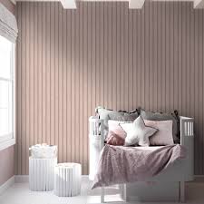 Holden Decor Wood Slat Pink Wallpaper