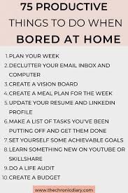 75 ive things to do when bored