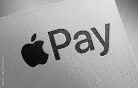 apple pay icon paper texture logo 3d