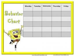 Spongebob Behavior Charts 3 Behaviour Chart Weekly