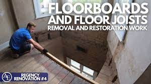 floorboards and floor joists removal
