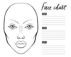 afbeeldingen over makeup face chart