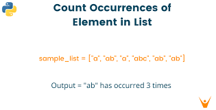 count occurrences of element in python