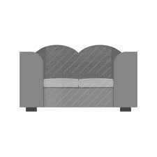 Sofa Greyscale Icon Iconbunny