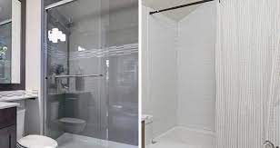 shower doors vs shower curtains