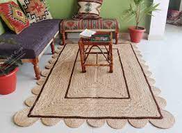 natural jute area rug custom size and