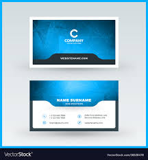 Double Sided Horizontal Business Card Template