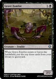 The gathering players to easily create and share custom cards and concepts. Grave Zombie My First Custom Mtg Card Custommagic