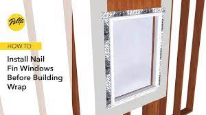 how to install nail fin windows before