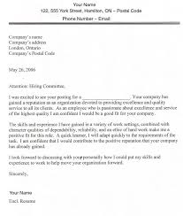 Sample Cover Letters For Employment Sample Cover Letter For Job