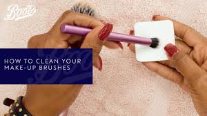 to clean your make up brushes sponges