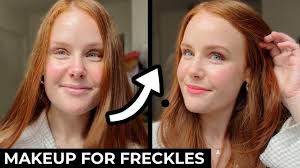grwm makeup for red hair and freckles