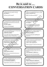 He Is Said To A Speaking Activity 2 Pages Editable