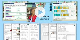 Maths Compatible Solve Two Step Equations