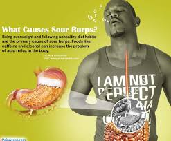 The searing pain of heartburn can happen after you gobble down a meal too quickly, or eat spicy, fatty or acidic foods. What Causes Sour Burps Treatment Home Remedies To Get Rid Of Sour Burps