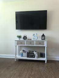 console table wall mounted tv
