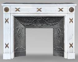 Louis Xvi Style Bronze Mantel Carved In