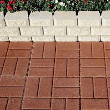 Concrete Brickface Square Step Stone