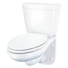 two piece wall hung elongated toilet