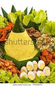 Portrait Indonesian Food Nasi Tumpeng Celebration Stock Photo 792608947 gambar png