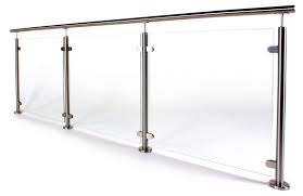 Stainless Steel Glass Railing In High