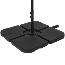 Best Choice S Patio 4 Piece Cantilever Offset Umbrella Base Stand Black