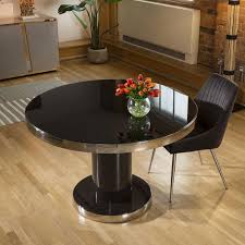 round 1200mm dining table smoked oak