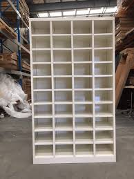 metal pigeon hole shelving unit steel