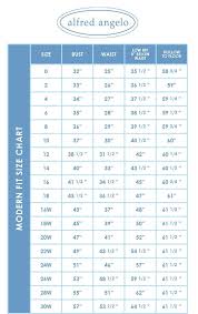 Alfred Angelo Size Chart 7th Avenue Fashions