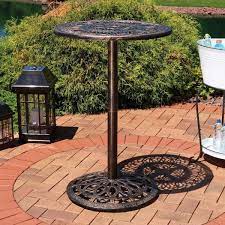 Patio Outdoor Round High Top Pub Table