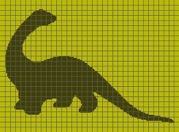 Dinosaur Brontosaurus Graph And Row By Row Written Crochet Instructions 04