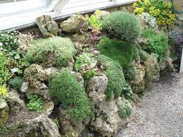 rock wall gardens miniature garden