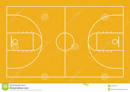 Basketball Court Background Stock Illustration