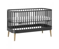 Baby Bed 70 X 140 Cm Vintage Black By