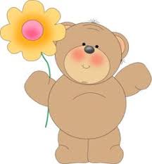 Image result for free clip art teddy bear flowers