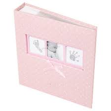 Baby Girl Pink White Polka Dot Photo Album 200 Photographs 6x4